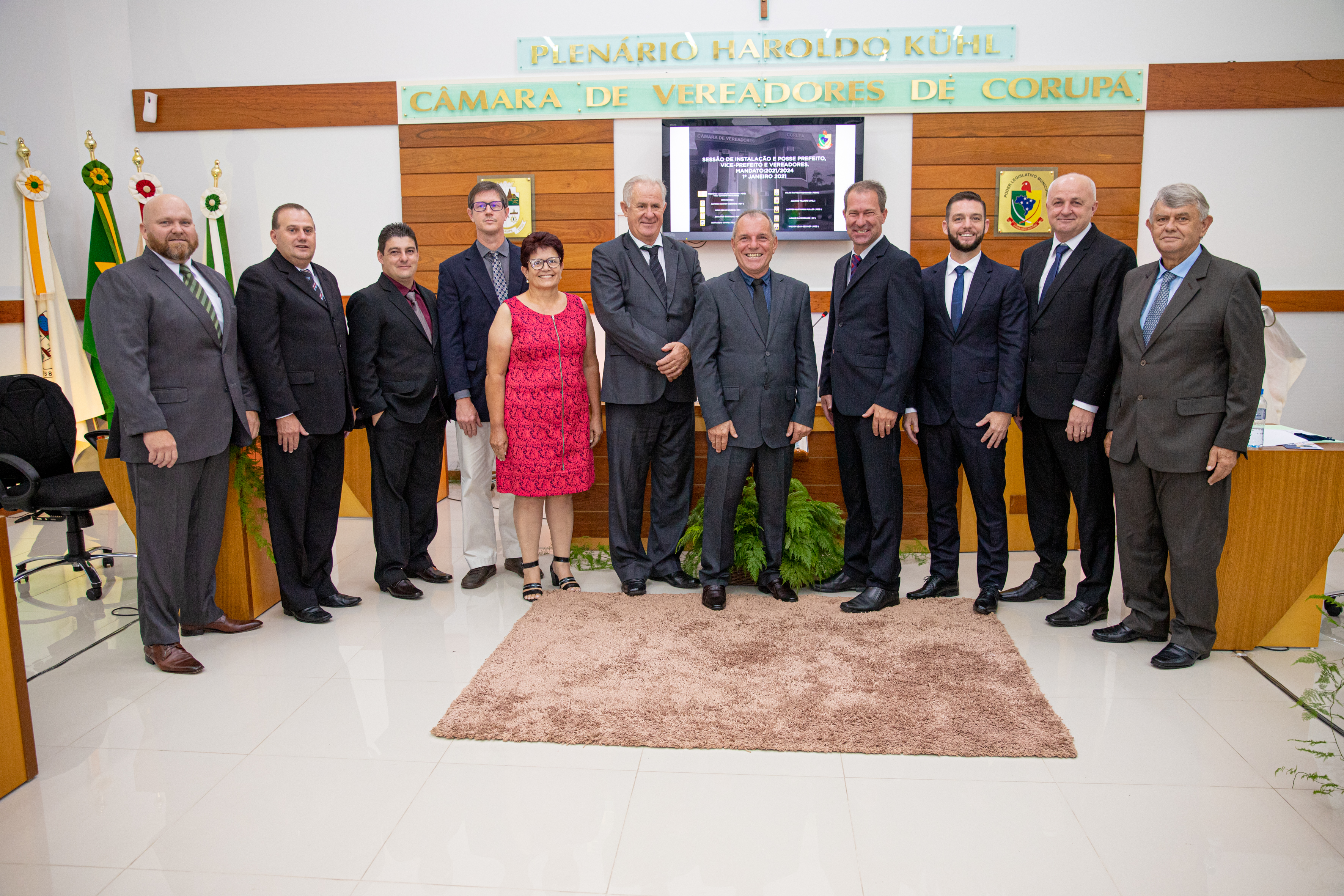 Vereadores, Prefeito e Vice - prefeito empossados 