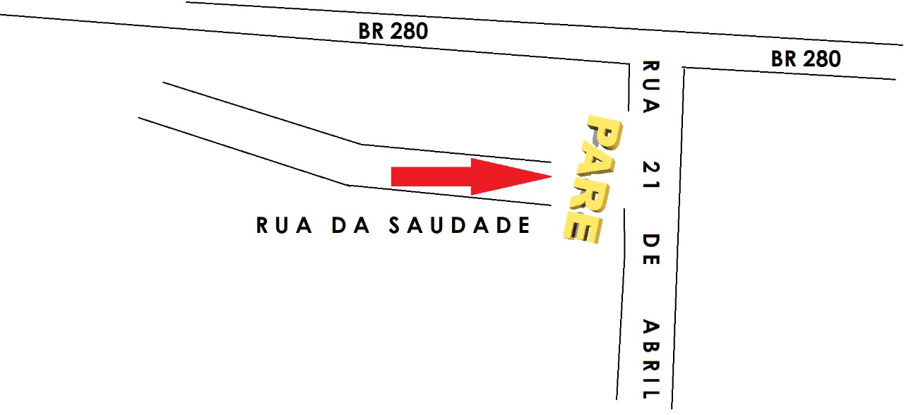 Cruzamento entre ruas no Bairro Seminário deve receber nova sinalização para evitar acidentes