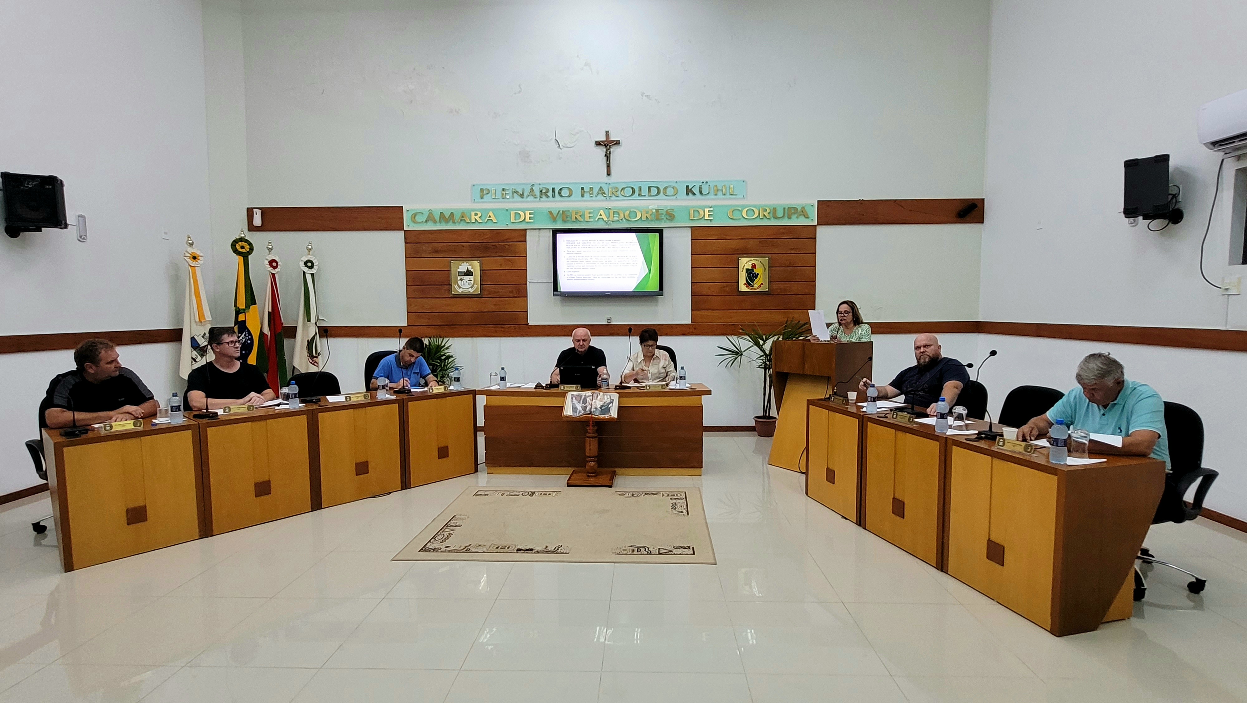 Terceira Sessão Ordinária da Câmara Municipal de Vereadores de Corupá dia 19/02/2024.